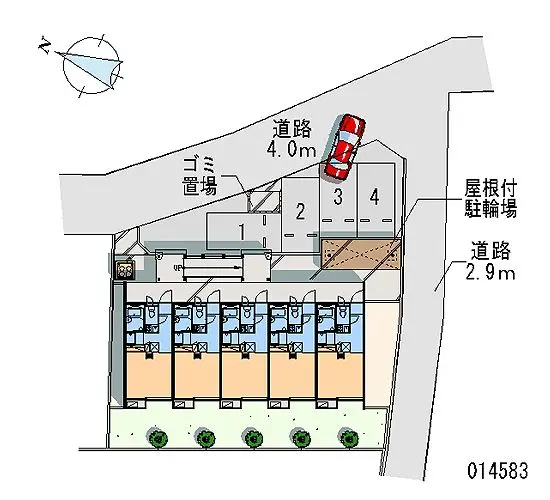 ★手数料０円★川越市南大塚１丁目 月極駐車場